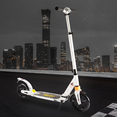PU Disc Brake Adult Kick Scooters 84cm 2 Wheel Foot Scooter